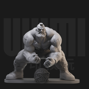 1/24 桑吉尔夫 街头霸王 18比例GK白模手办 3D打印兵人模型 2230