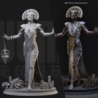 1/24 亚迪莉丝 黎明杀机 18比例GK白模手办3D打印兵人模型 4224