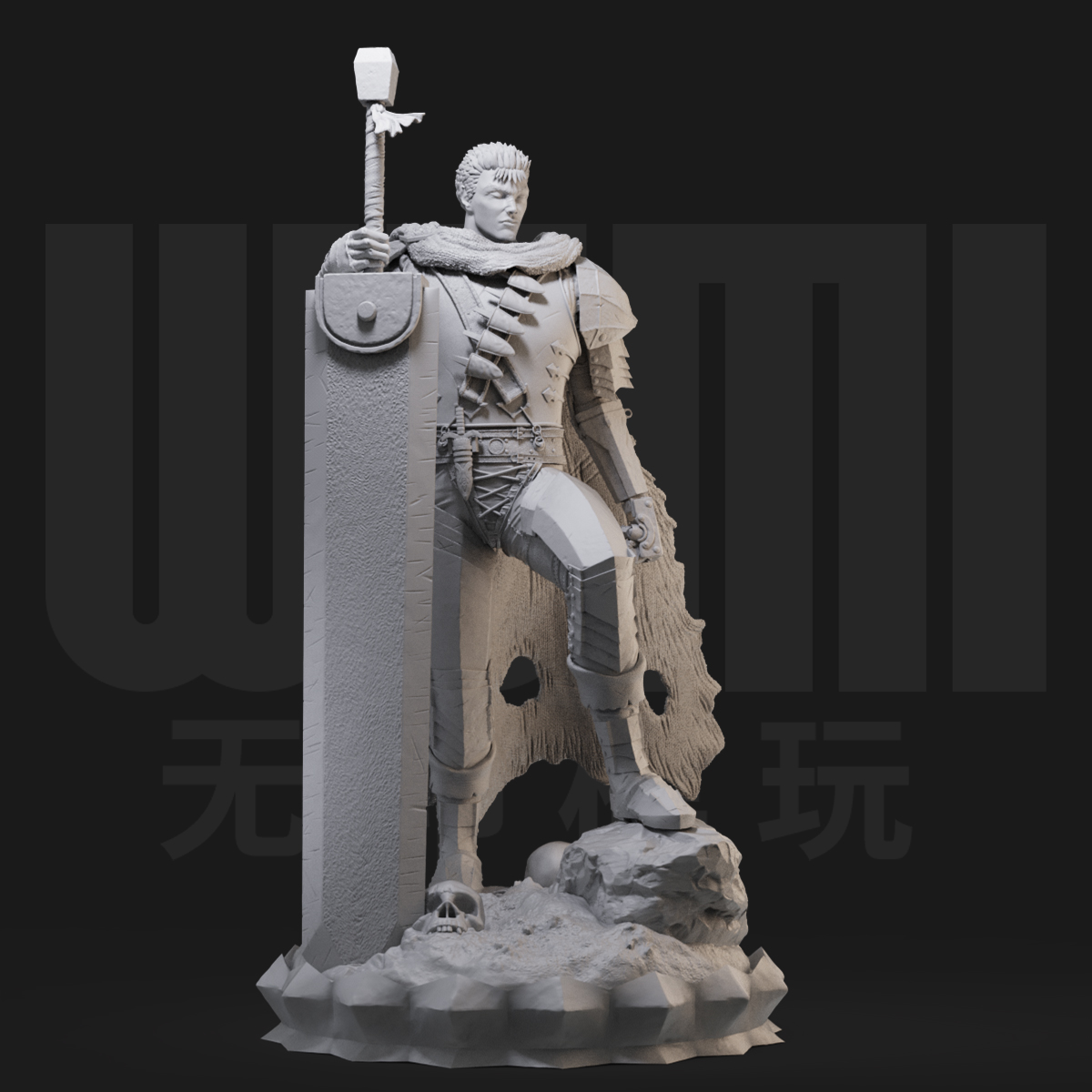 格斯站立烙印勇士手办模型