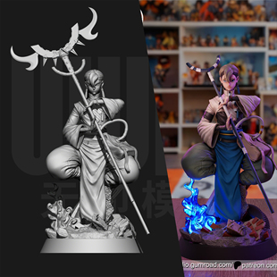 废渊战鬼 路德 主角 1/24GK白模手办18比例树脂3D打印模型 6741