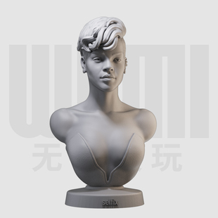 蕾哈娜胸像 美国歌手明星  1/16树脂白模 10比例GK手办模型 257