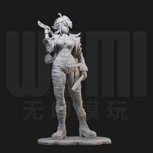 女版杰森十三号星期五1/24白模GK手办 18比例兵人3D打印模型 1801