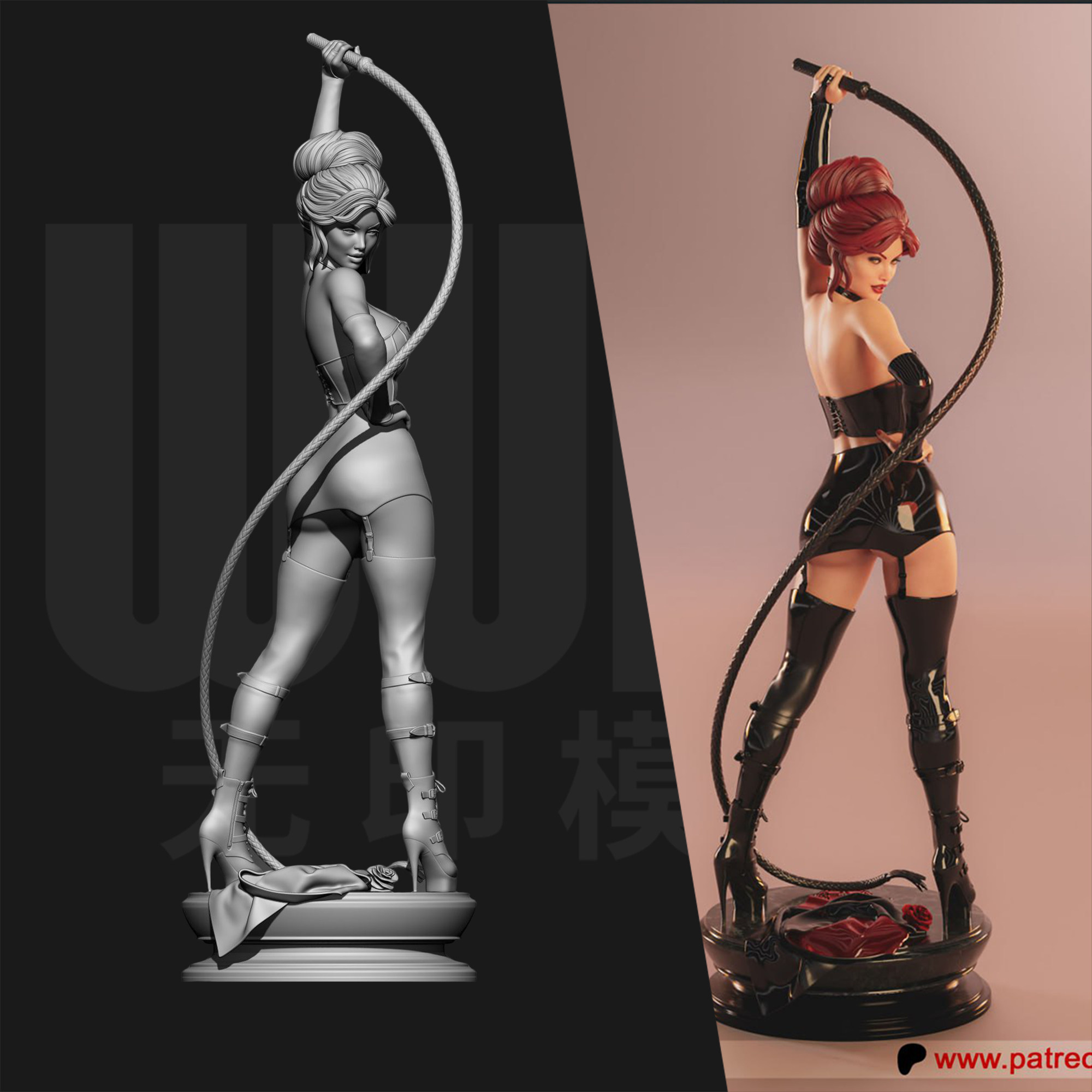 漫威 凤凰女 琴·格雷 1/24GK白模手办18比例树脂3D打印模型 6586