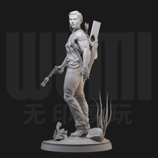 艾比 最后的生还者2 1/24白模GK手办18比例兵人3D打印模型 1074