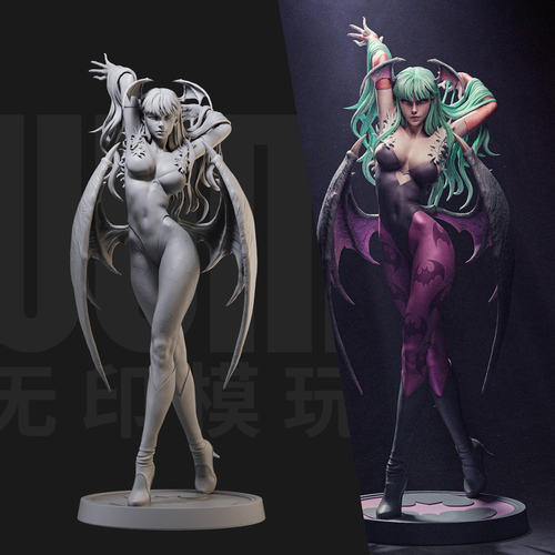 1/24 莫妮卡 恶魔战士 18比例GK白模手办3D打印兵人模型 3601