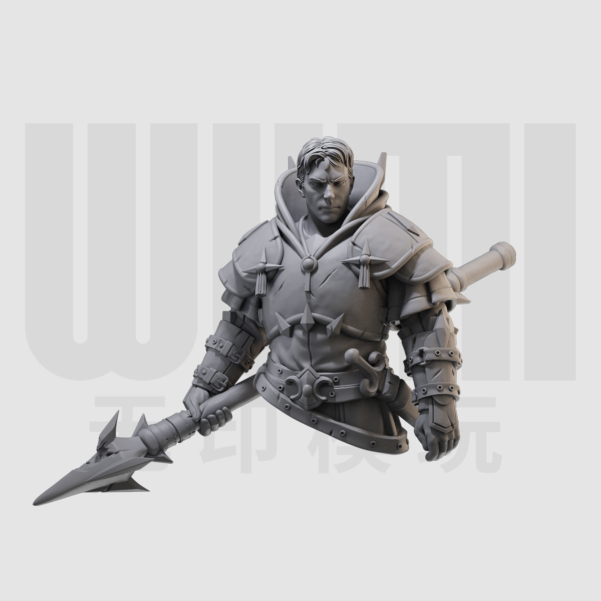 1/10 人类牧师 DND  西方奇幻 16比例GK树脂白模手办模型 979