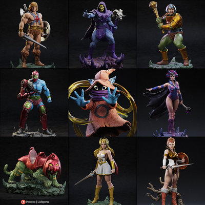 1/24 希曼 骷髅王 宇宙巨人18比例GK白模手办3D打印兵人模型 4707