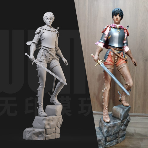 卡思嘉 剑风传奇烙印勇士 1/24白模GK手办 18比例3D打印模型 492