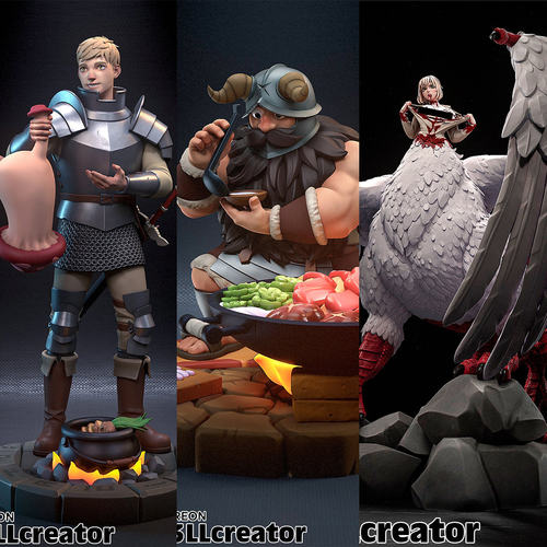 1/24法琳莱欧斯森西 迷宫饭18比例GK白模手办3D打印兵人模型 3990