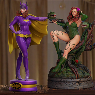 1/24 蝙蝠女 毒藤女DC 美漫18比例GK白模手办3D打印兵人模型 5446
