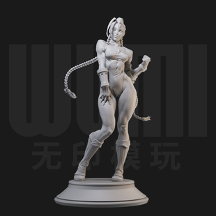 嘉米JOJO风格 街头霸王 1:24白模手办/18比例GK兵人3D打印模 1196