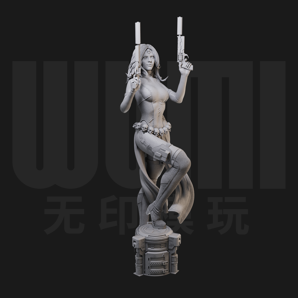 1/24魔形女 X战警 漫威美漫18比例GK白模手办3D打印兵人模型 5267