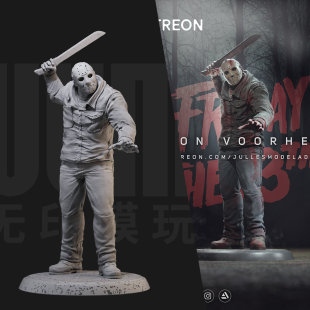 1/24 杰森 十三号星期五 18比例GK白模手办3D打印兵人模型 3320