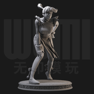 1/24 凌晓雨 铁拳8 游戏 18比例GK白模手办3D打印兵人模型 4268