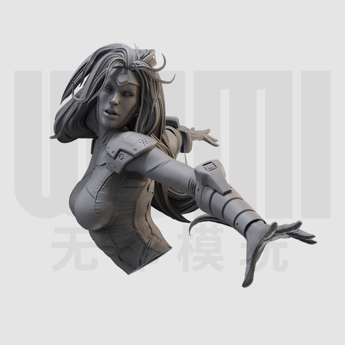 1/10 琴格蕾 X战警 漫威 美漫 16比例GK树脂白模手办模型 1037