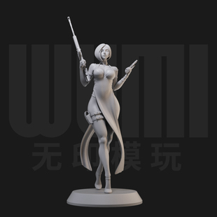 1/24 艾达王 生化危机 18比例GK白模手办 3D打印兵人模型 2342