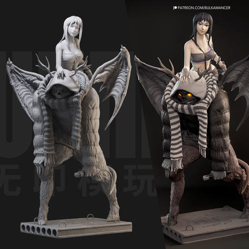 1/24 小春 异兽魔都 18比例GK白模手办 3D打印兵人模型 2680