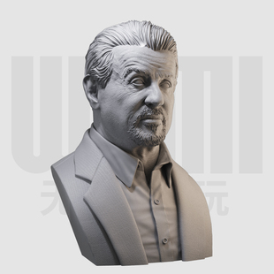 1/10 塔尔萨之王 史泰龙胸像 16比例GK树脂白模手办模型 486