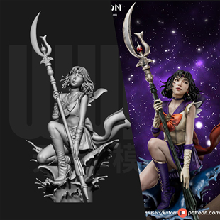 美少女战士 水野亚美 水星 1/24GK白模手办 18比例树脂模型 6466