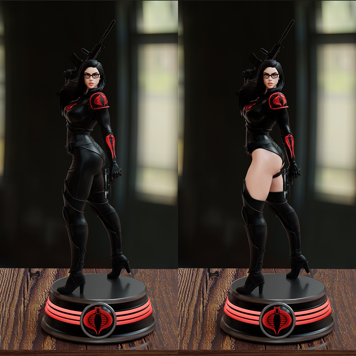 1/24 男爵夫人 特种部队 18比例GK白模手办3D打印兵人模型 3679