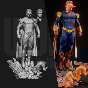 黑袍纠察队 祖国人 1/24GK白模手办 18比例树脂3D打印模型 6867