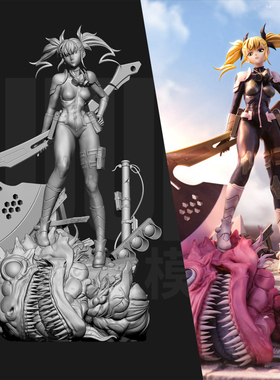 怪兽八号 四之宫奇可露 1/24GK白模手办 18比例树脂模型  6516