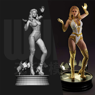 黑袍纠察队 星光 美国甜心 1/24GK白模手办 18比例树脂模型 6368