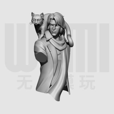 关键角色 凯勒布 1/10胸像白模 16比例GK树脂白模手办模型 1834