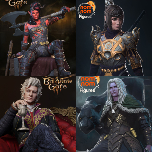 【博德之门】阿斯代伦 崔斯特 影心 1/24比例GK白模手办模型 3176