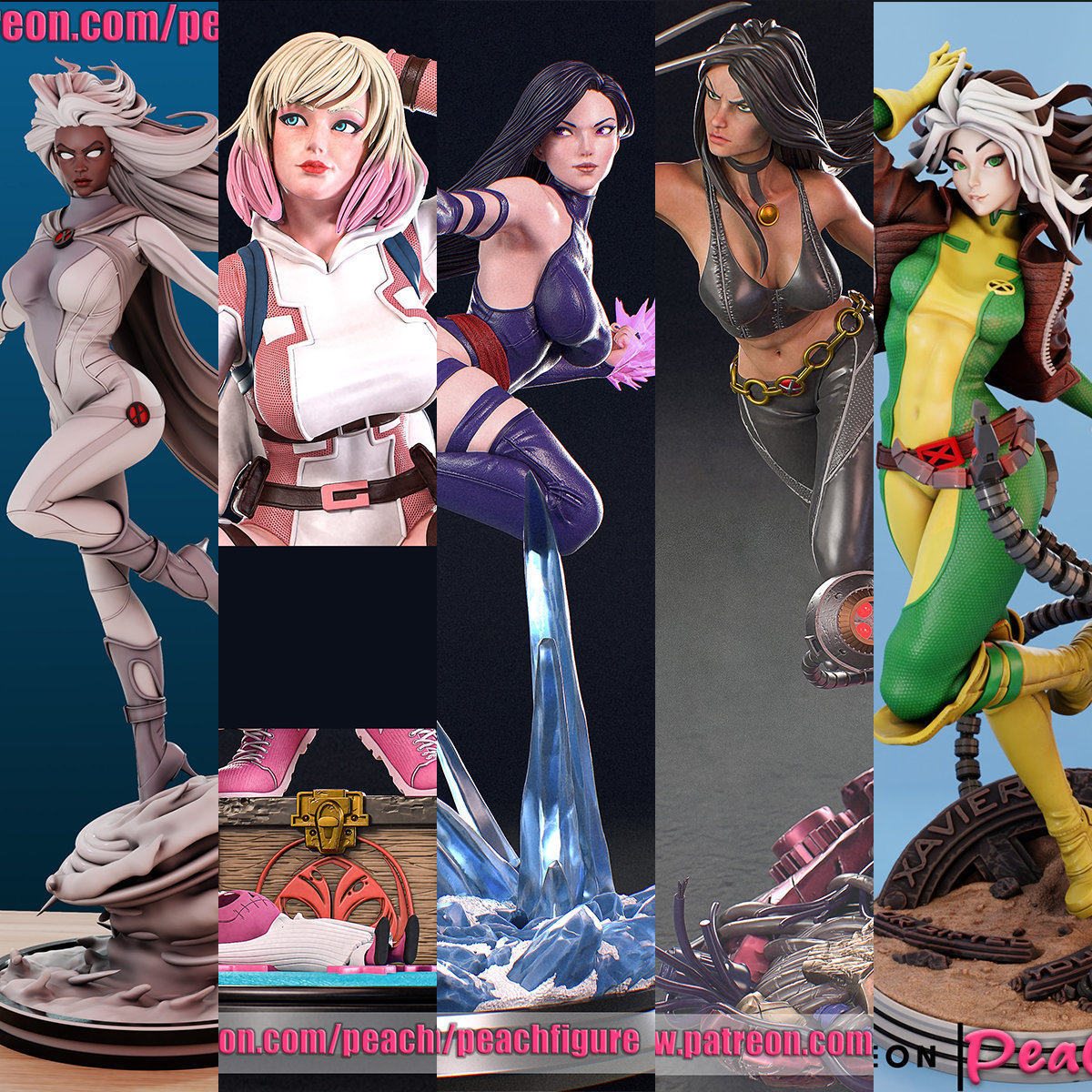 1/24 小淘气 灵蝶 X23 漫威18比例GK白模手办3D打印兵人模型 5048