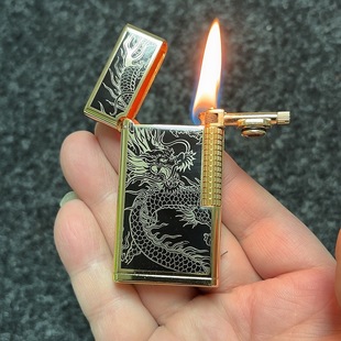 顶部加油煤油打火机 侧滑轮上部加油打火机 长续航煤油打火机包邮