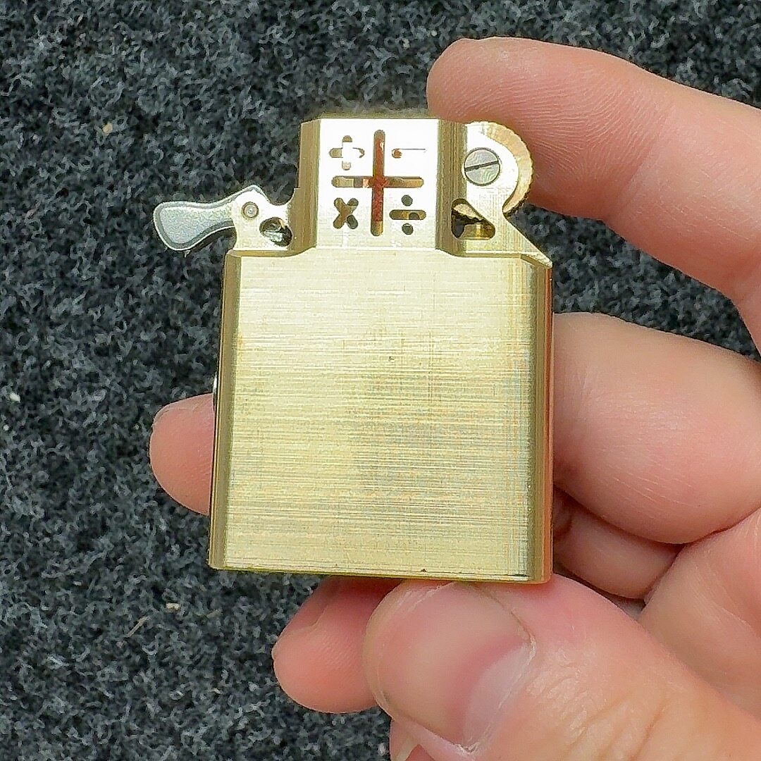 黄铜CNC一体打火机内胆 通用型煤油打火机内胆 拍前请先核对尺寸
