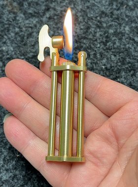 充气款黄铜砂轮打火机