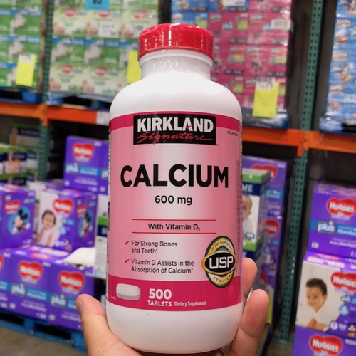 美国Kirkland 可兰钙片Calcium+D3 600mg 500粒