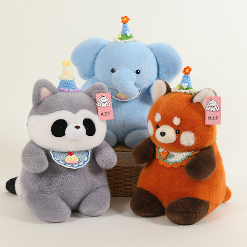 可爱动物毛绒抱睡公仔