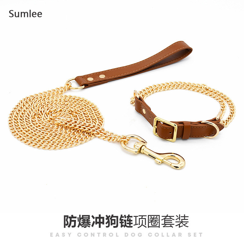 恶霸犬金毛高颜值牵引绳套装
