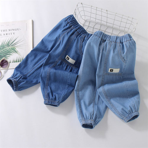 男童牛仔裤2026夏款超薄透气