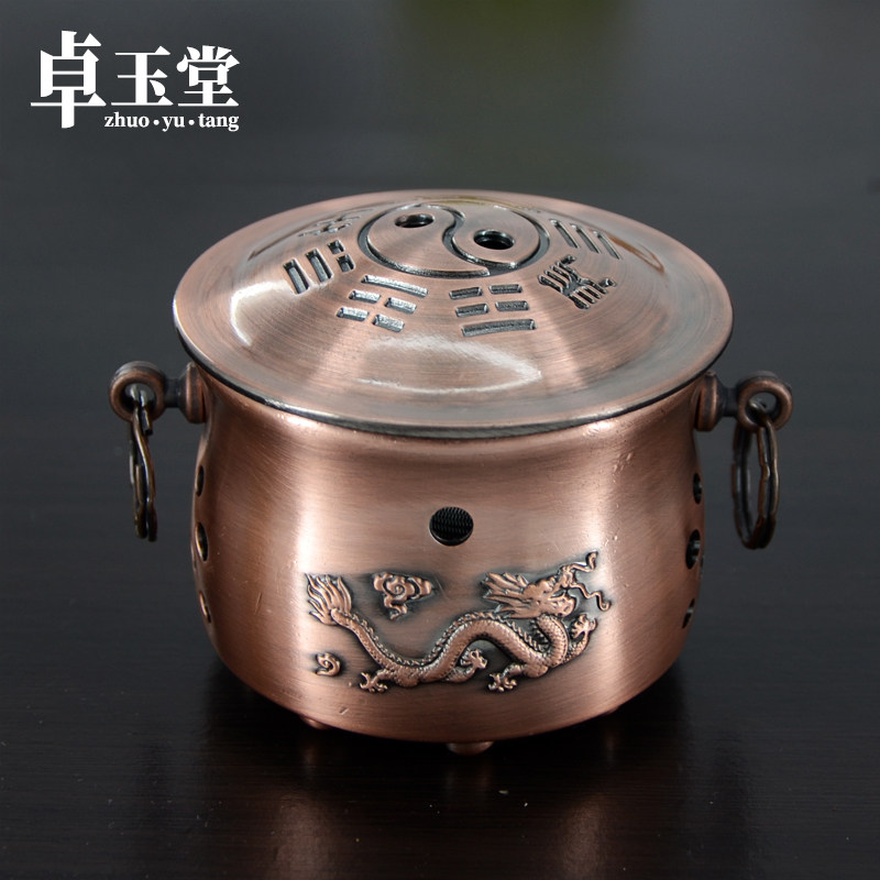 纯铜随身灸艾灸仪艾灸养生炉古铜艾灸减压罐火龙灸火龙罐艾灸棒