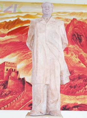 厂家直销毛主席铜像定制大型真人铜像 风衣全身站像2米85北戴河u5