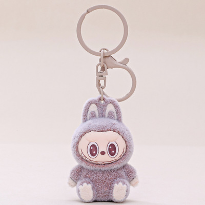 新款植绒拉布布钥匙扣可爱ins风