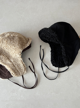 【双面戴】TAAK韩国羊羔绒雷锋帽子女冬天保暖护耳滑雪帽飞行帽男