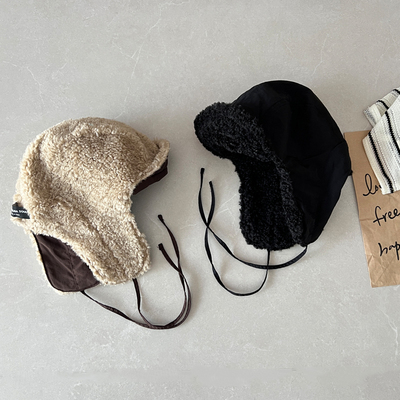 韩国羊羔绒雷锋帽飞行帽男