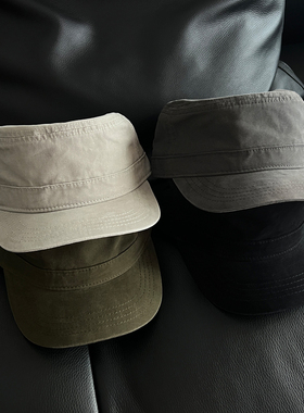 TAAK早秋新品韩国复古海军帽平顶帽鸭舌帽子女韩版显脸小棒球帽潮