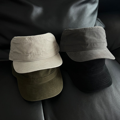 早秋新品韩国复古海军帽平顶帽