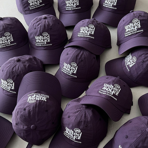 蔡依林同款暗紫色速干布棒球帽