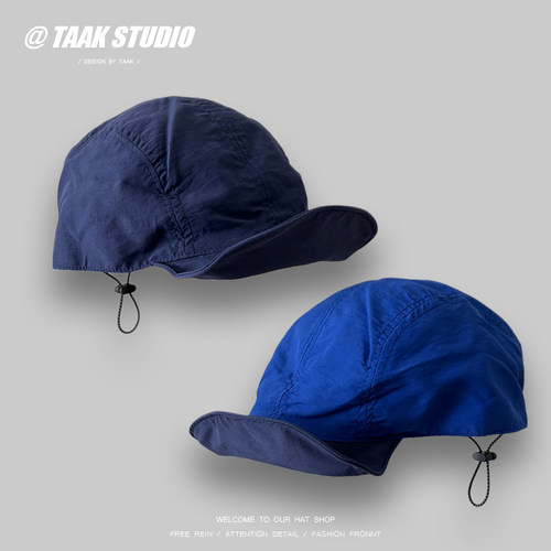 双面戴可折叠跑步帽户外轻