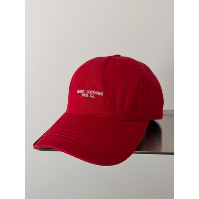 韩国IG红色棒球帽女春夏季