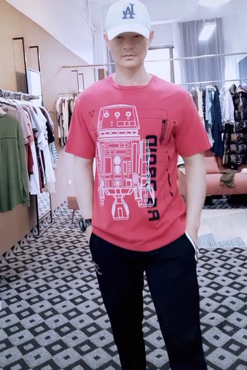 Europe printing new pattern Add fertilizer enlarge Short sleeved T-shirt Large Short sleeved shirt pure cotton Europe street style leisure timein the Men's clothing, T-shirt  category - from Buy2taobao.com to provide professional Taobao agent buy service