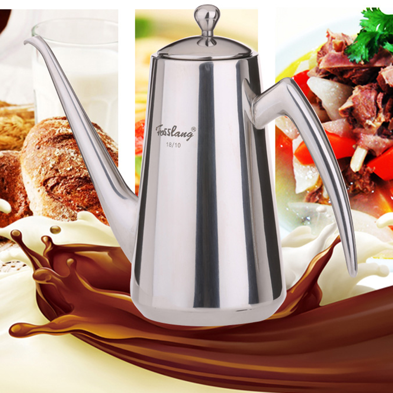 德国进口不锈钢油壶厨房油瓶小油罐防漏酱多用餐厅油醋壶调料香