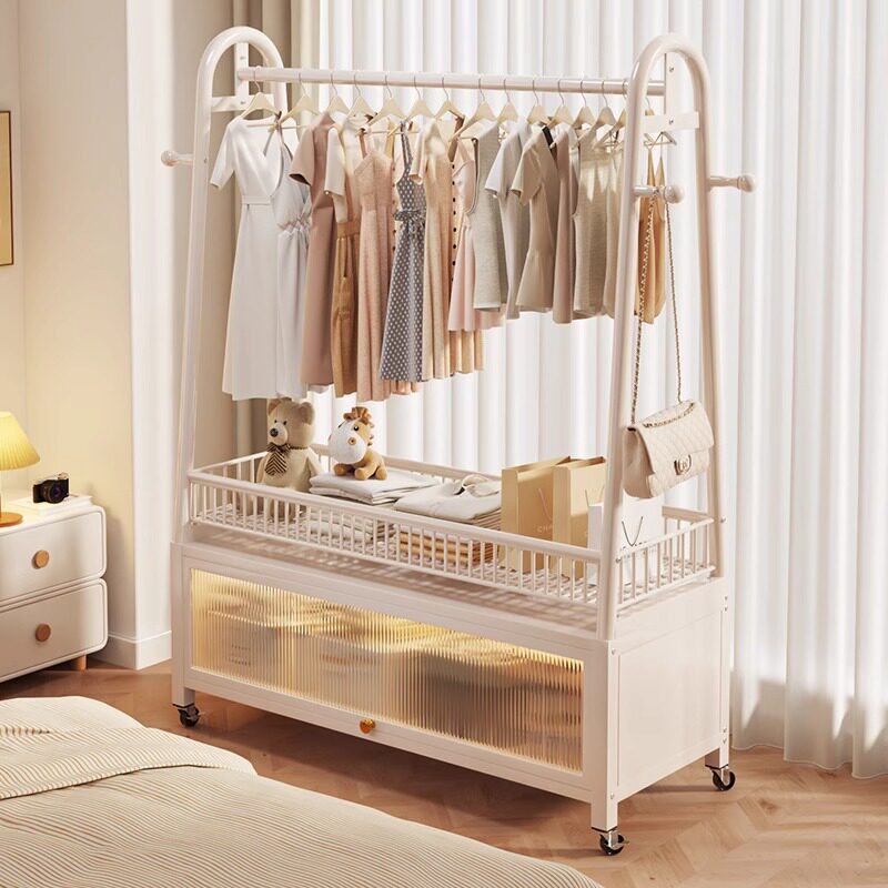 挂衣架落地卧室内家用简易衣帽架轻奢可移动客厅阳台晒晾衣服架子